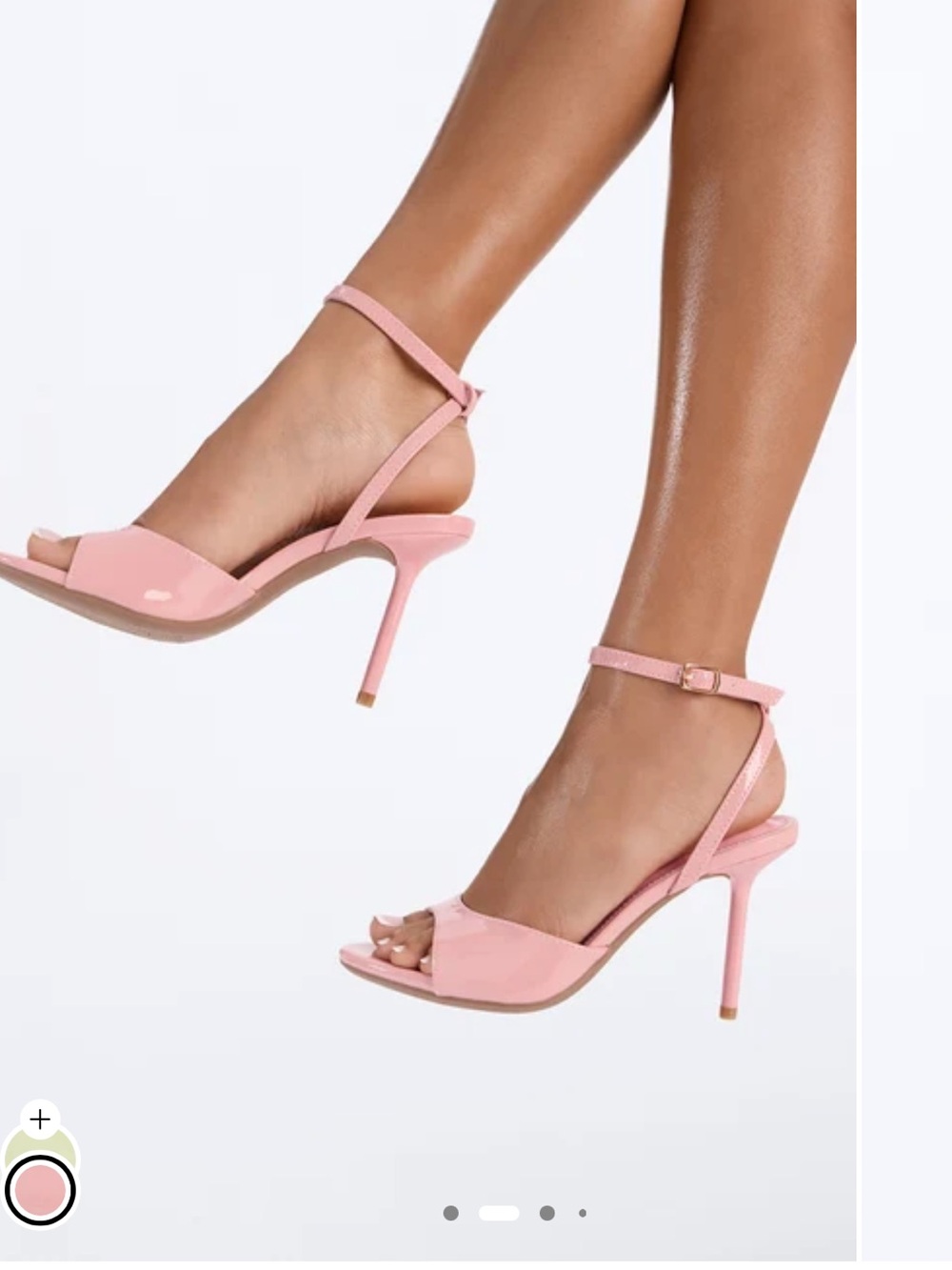 Coral colour fashion nova heels